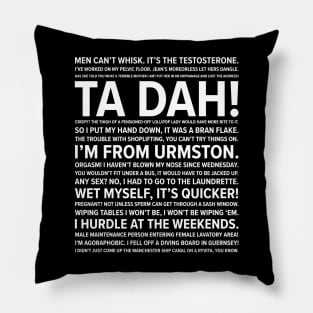 Dinnerladies quotes Pillow