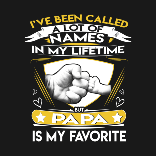 Papa is my favorite name Father's Day Birthday Men's T-Shirt