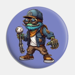 Cute steam punk Monster Pin