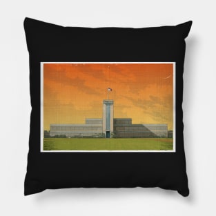 Campana Building Illustration Pillow