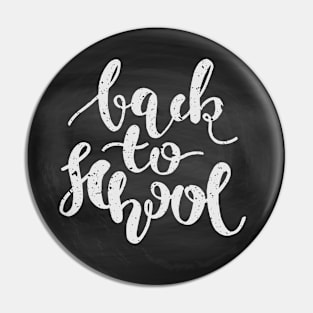 Back to School Chalkboard Calligraphy Pin