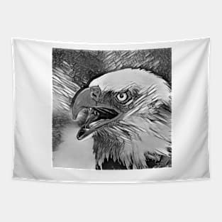 AnimalArtBW Eagle 001 Tapestry