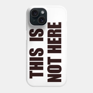 Dr O'Boogie Not Here black Phone Case