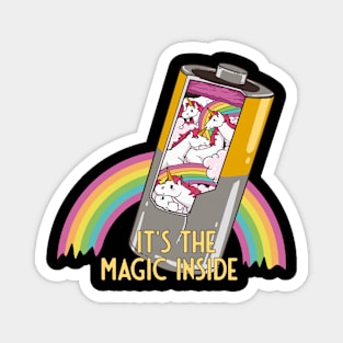 Unicorn Battery Magic Inside Magnet