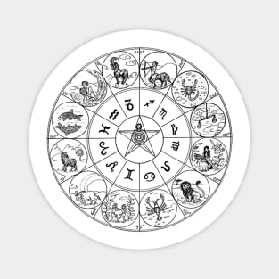 zodiac diagram Magnet