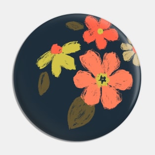 Autumn Flowers Pin