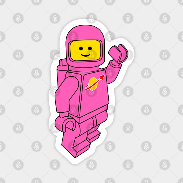 Spaceman! (Pink) Magnet by HenriDefense