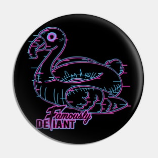 Neon Glitch Floaty Pin