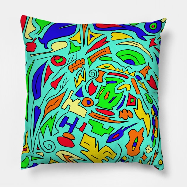 Doodle 1 Pillow by VazMas Design