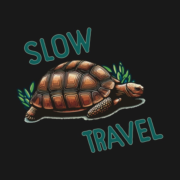 Slow travel tortoise by Sidewalk Studio