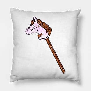 Pink Stick Horse Pillow