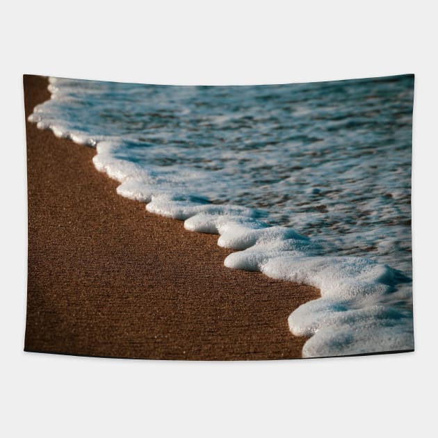 Beach Foam Tapestry by jonesing