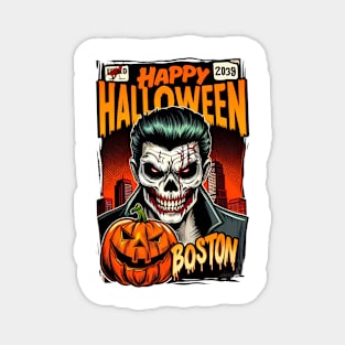 Boston Halloween Magnet