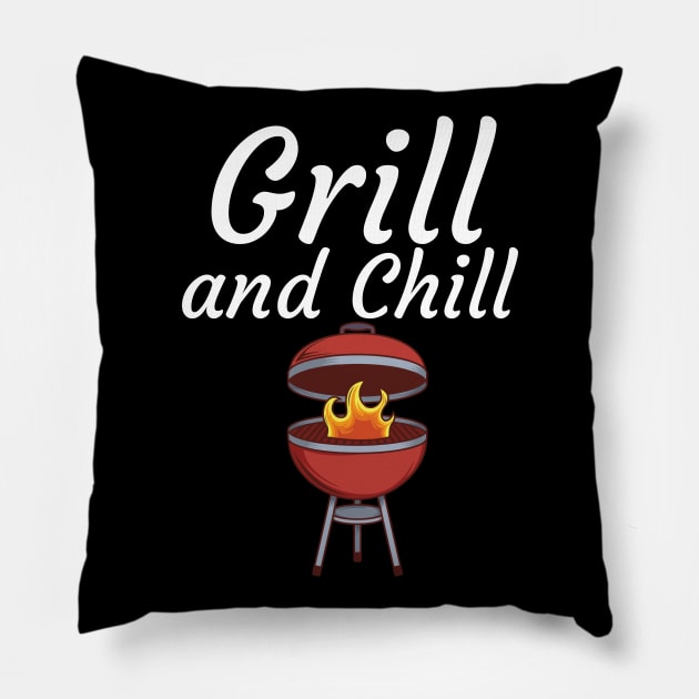 Grill and Chill Pillow by maxcode