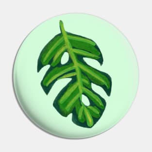 Little Gouache Monstera Leaf Pin