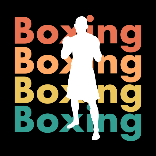 Boxing shirt in retro vintage style - gift for boxing lovers by PDAG