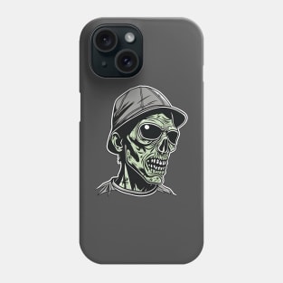 Zombie dude guy Halloween chill design Phone Case