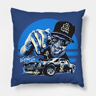 Ken Block blue Pillow