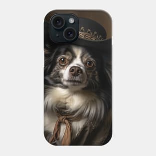 Cowboy Dog - Papillon Phone Case