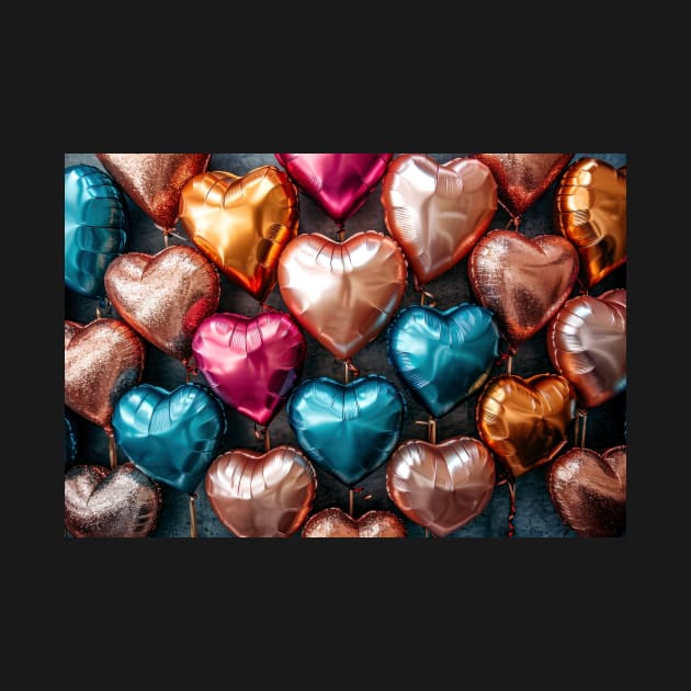 Colorful Heart Shaped Balloons - Party by jecphotography