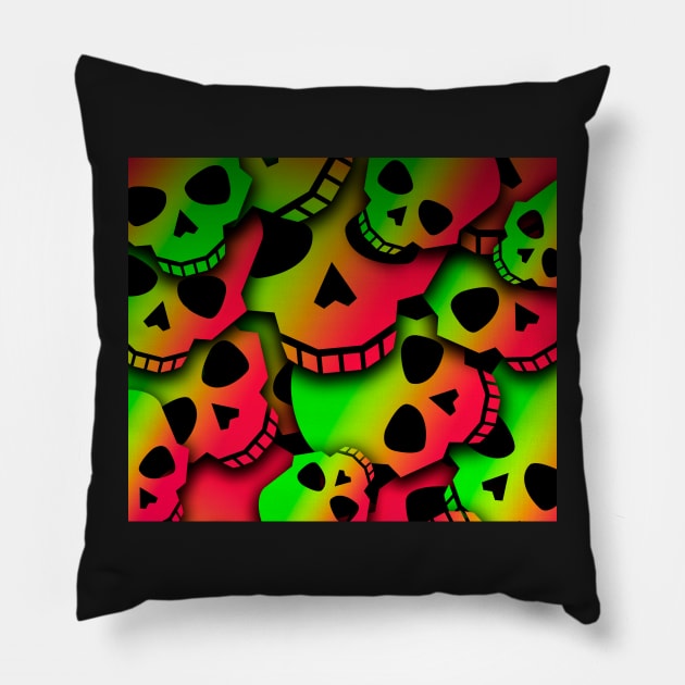 Skulls Pillow by daghlashassan