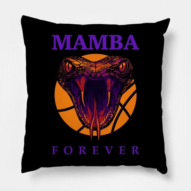 Mamba Forever Pillow by BAJAJU