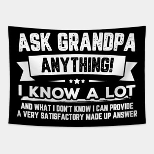 Ask Grandpa Anything Tapestry