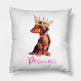 Princess dachshund Pillow