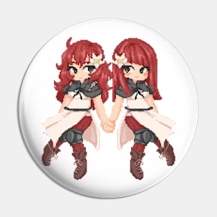 Nier twins pixel art Pin