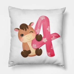 Number 4 Pillow