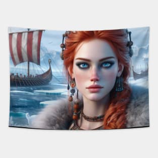 The viking woman Tapestry