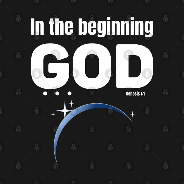 In the beginning GOD . . . with space view of earth by WhatTheKpop