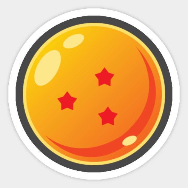 Dragonball 3 Star Dragonballz Aufkleber Teepublic De