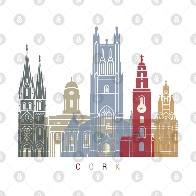 Cork skyline poster by PaulrommerArt