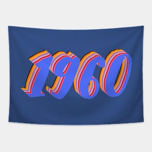 1960 Birthday Gift T-Shirt Tapestry