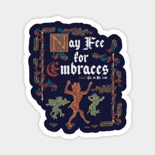 Free Hugs Medieval Style - funny retro vintage English history Magnet