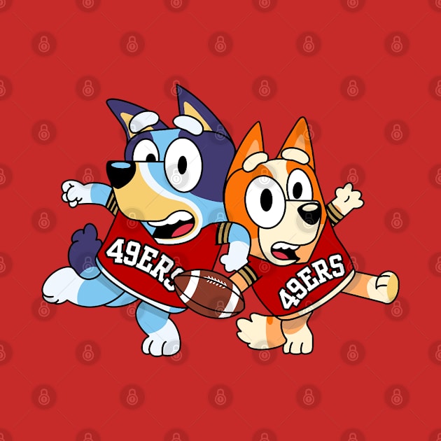 49ers Bluey and Bingo