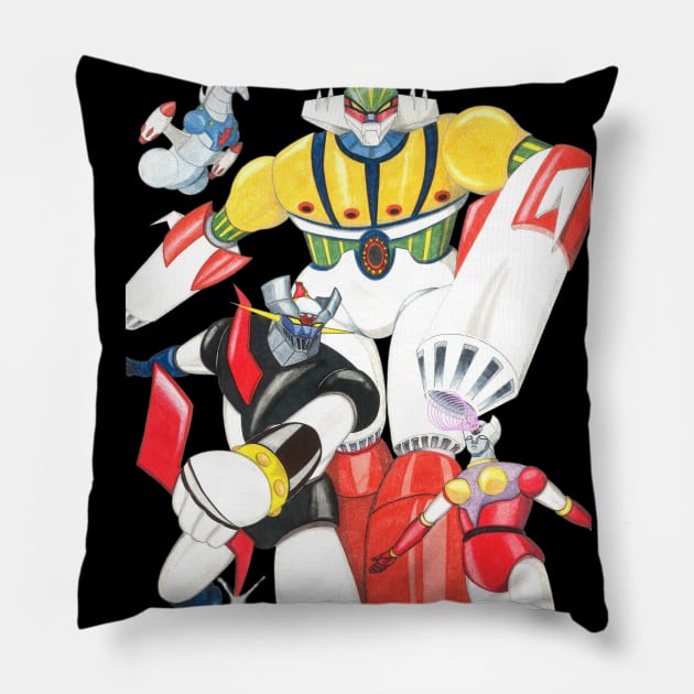 Jeeg tai MazingerZ Pillow by CristianoMarzio