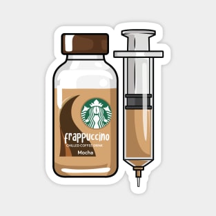 Mocha Iced Coffee Drink Injection for medical and nursing students, nurses, doctors, and health workers who are coffee lovers Magnet