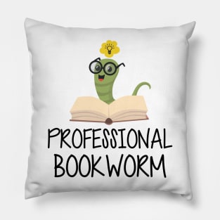 Professional Bookworm Pillow