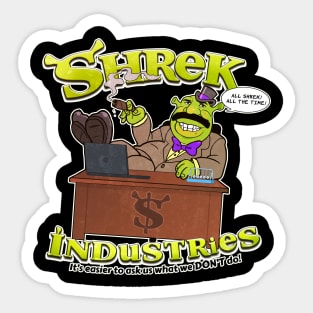 Cara Shrek Meme Stickers for Sale