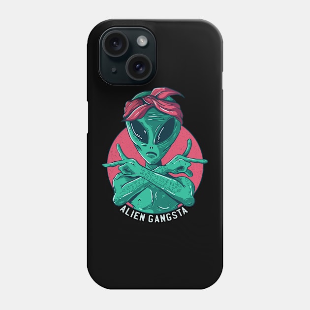 Alien Gangsta Phone Case by soondoock