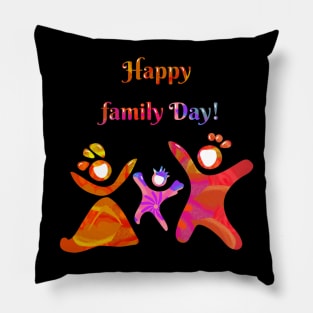 Happy family Day Pillow