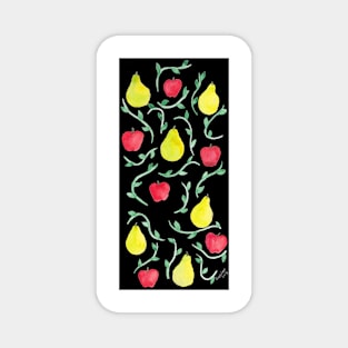 Orchard on Black Pattern Magnet