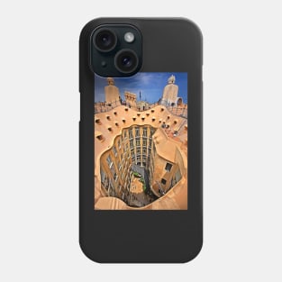 Vertigo on La Pedrera - Barcelona Phone Case