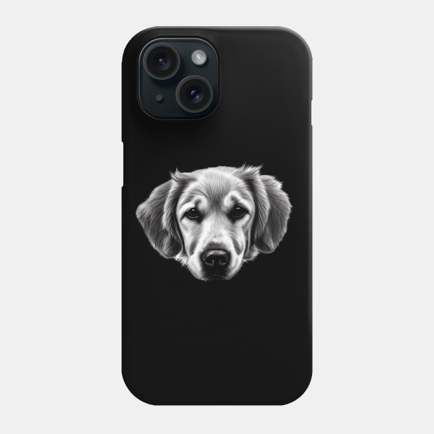 Golden Retriever Puppy Face Phone Case by KayBee Gift Shop