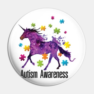 Unicorn Puzzle Piece Autism Awareness Gifts Pin