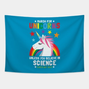 March For Unicorns Unless It's Science Tapestry