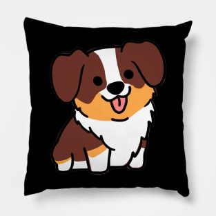 Red Tri Australian Shepard Pillow