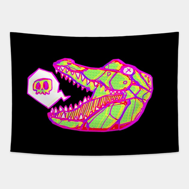 NEON GATOR Tapestry by darendeleche